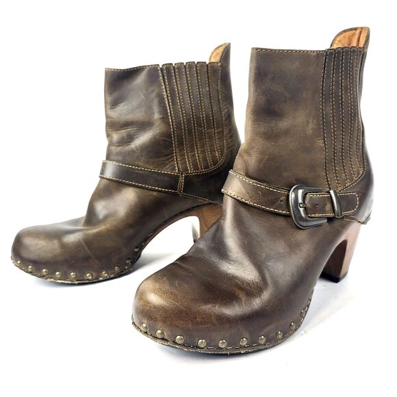 Dansko Shoes - Dansko Rihanna Women's Buckle Studded Ankle Boot Heeled Elastic EU 40 US 9.5–10